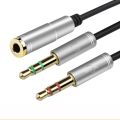 3.5mm Jack Microphone Headset Audio Splitter Aux Extension Cable Female to 2 Male Headphone For Phone Computer L1. 