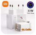Orginal Xiaomi MI Charger 3A 33W Turbo Charging Adapter EU – White. 