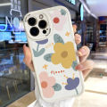 Hontinga for Samsung Galaxy A54 5G Back Cover PU Leather Beautiful Flowers Phone Case Soft Silicone Edge Mobile Cover. 