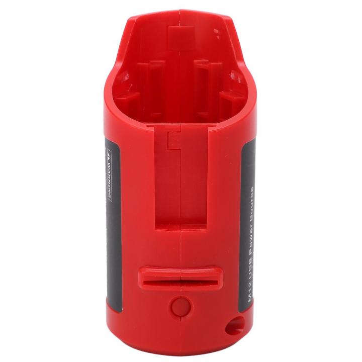 M12 USB Power Source, ABS Excellent Craftsmanship Easy To Use Perfect Fit Portable M12 Charger for Indoor Working