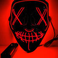 Halloween Joker Jaw Skull Helmet Halloween Horror Scary Cosplay Musk Party Decor Skull Terror Ghost Face LED Luminous Mask.