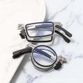 Portable Folding reading glasses for men Metal Round Square Anti Blue Light Eyeglasses men Presbyopia gafas with diopters plus.