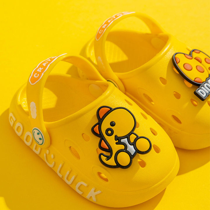 Cartoon%20Dinosaur%20Baby%20Sandals%20Newborn%20Non-slip%20Soft%20Soled%20Shoes%20Cute%20Crocs%20Toddler%20Kids%20Eva%20Slippers%20-%20Image%204