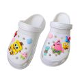 Xiaohongshu new cream glue detachable cartoon spongebob suit accessories hole shoes diy shoe buckle jewelry. 
