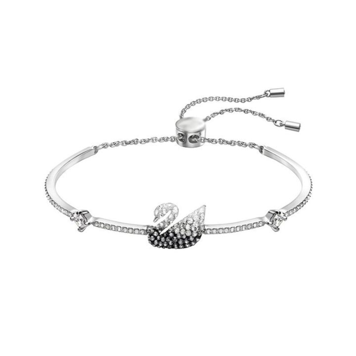 Swarovski%20Gradient%20Black%20Blue%20Swan%20Bracelet%20Women's%20Swarovski%20Elements%20Crystal%20Blue%20Swan%20Pull%20Shrink%20Bracelet%20-%20Image%207