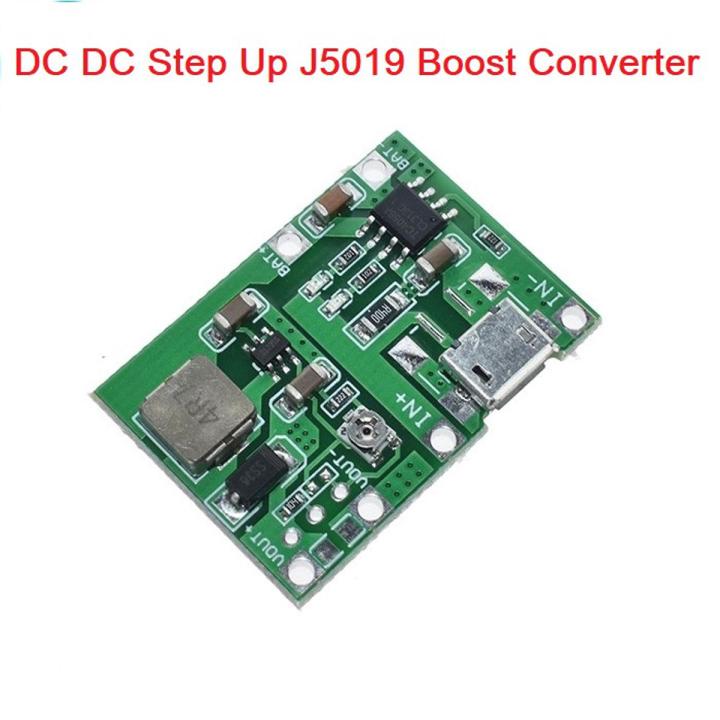 J5019 HW-357 Boost Module DC DC Step Up Adjustable UPS 4.5-8V To 3.7-27V 1A Boost Converter Adapters 3.7V 18650 AAA AA Battery Charger TP4056