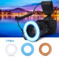 Portable 48 LED Ring Flash Light Lens Adapter Rings Kit For Canon for Nikon for Fuji SLR Camera. 