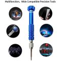 TWEXQNY-Magnetic 6 in 1 Tiny Screw Driver Kit, Small Screwdriver Set Perfect Mini Screws for Cell Phones, Watch, Eyeglass Etc.