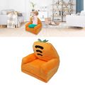Foldable Kids Sofa Easy To Clean Flip Open Breathable Backrest Design Toddler Couch Bed Cute Multipurpose Soft for Living Room. 