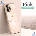 For Apple iPhone 12 Pro Max Luxury 6D Plating Soft Casing Silicone Square Frame Phone Case.