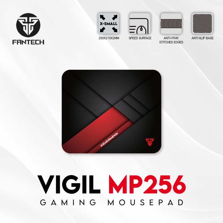 FANTECH VIGIL MP256 Gaming Mousepad Anti Slip Base With Speed Surface And Anti Fray Stitched Edges For Gaming Gammers Office Home Mouse Pad