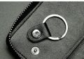 Leather Key Ring Folder Wallet Or Money Bag Type Key Holder/Box-Black - Key Ring - Key Ring - Key Ring - Key Ring. 