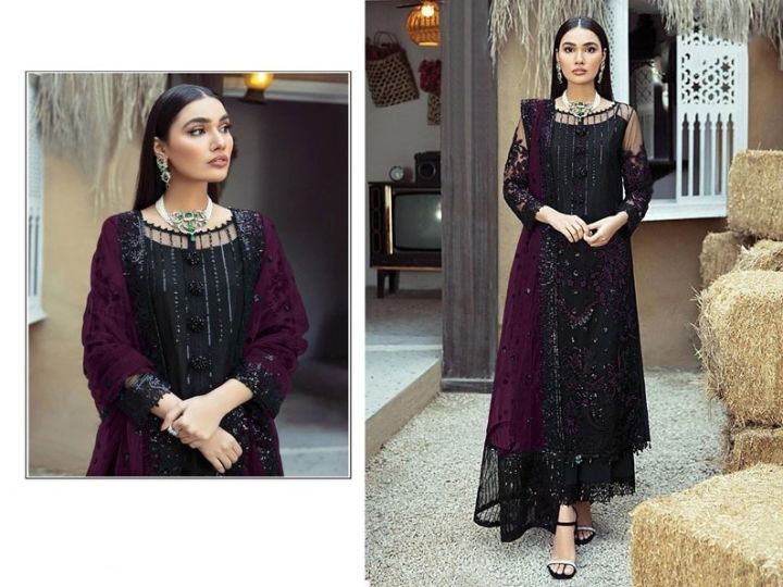 Readymade Gorgeous Heavy Embroidery work Georgette party Suit05