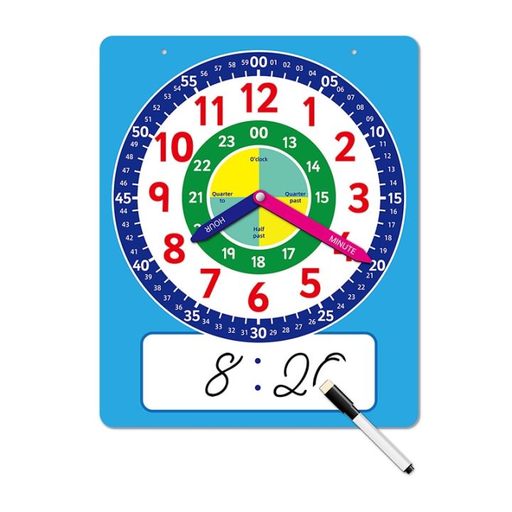 2023NEWMontessori%20Magnetic%20Clock%20Board%20Teaching%20Aids%2024-Hour%20Clock%20Model%20Time%20Activity%20Game%20Learning%20Time%20Educational%20Toys%20For%20Children%20-%20Image%204
