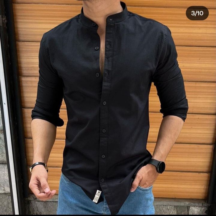 New%20Stylish%20Trendy%20Cotton%20Oxford%20Long%20Sleeve%20Casual%20Shirt%20For%20Men%20-%20Image%202