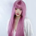 Wig Girl Hime Cut Fashion Air Bangs Long Straight Hair Invisible Seamless Jellyfish Head Soft GirlCOS. 