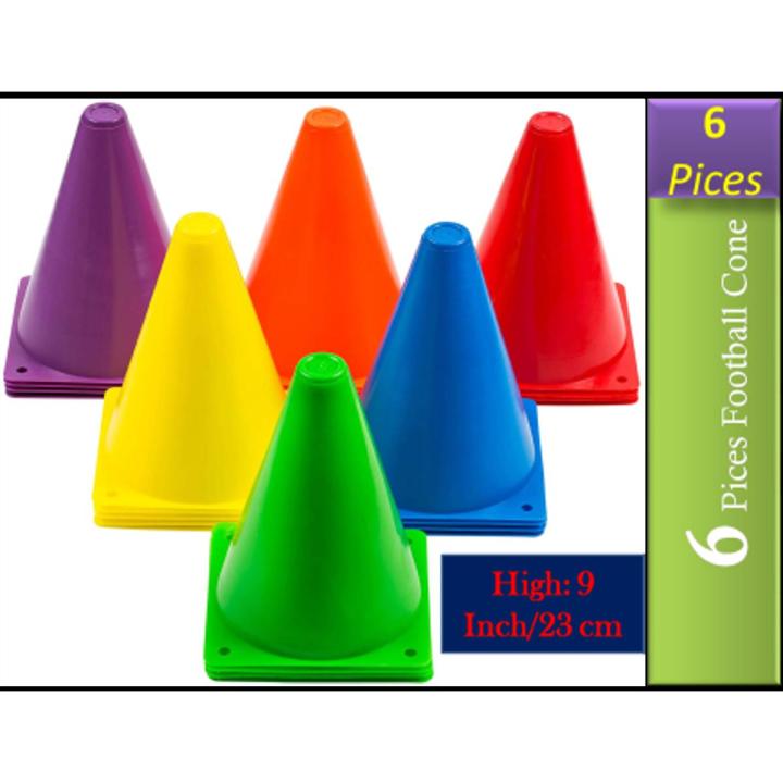 6 PCS Multi-function Safety Agility Cone for Football Soccer Sports Field Practice Drill Marking - Multicolor