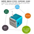 Digital FM Radio Mini Radio Receiver LCD Display Wireless Walkman Portable Speaker Support SD/TF Card For PC Phone Music Player. 