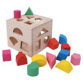 Shape matching teaching aids for early childhood education, geometric boxes, Montessori toys, thirteen hole shapes, cognitive building blocks, intelligence boxes.