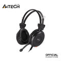 A4tech HS-30 Headphone -  Comfort-Fit - Stereo Sound - Noise-cancelling Mic - 3.5mm Plug - Black. 