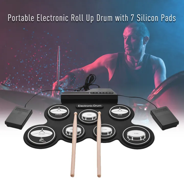 7%20Pads%20Electric%20Drum%20Set%20,Portable%20Roll%20Up%20Drum%20Kit%20with%20Drum%20Pedals%20Drum%20Sticks,%20Gift%20for%20Kids%20Adults%20-%20Image%202