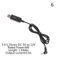 USB power boost line DC 5V to 9V 12V Step UP Adapter Cable 3.5*1.35mm 5.5*2.1mm. 