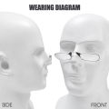 Nose Clip-on Reading Glasses Folding Legless Ultralight Keychain Glasses Men Women Mini Portable Presbyopic Glasses. 