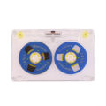 Cassette Blank Transparent Cassette Tape Shell Cases Plastics Reels Cassette (no Tape)recording audio tape Tetuo.