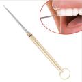 Titanium Outdoor Gadget Edc Portable Multi-functional Toothpick Bottle Fruit Fork Camping Toothpick Tube.