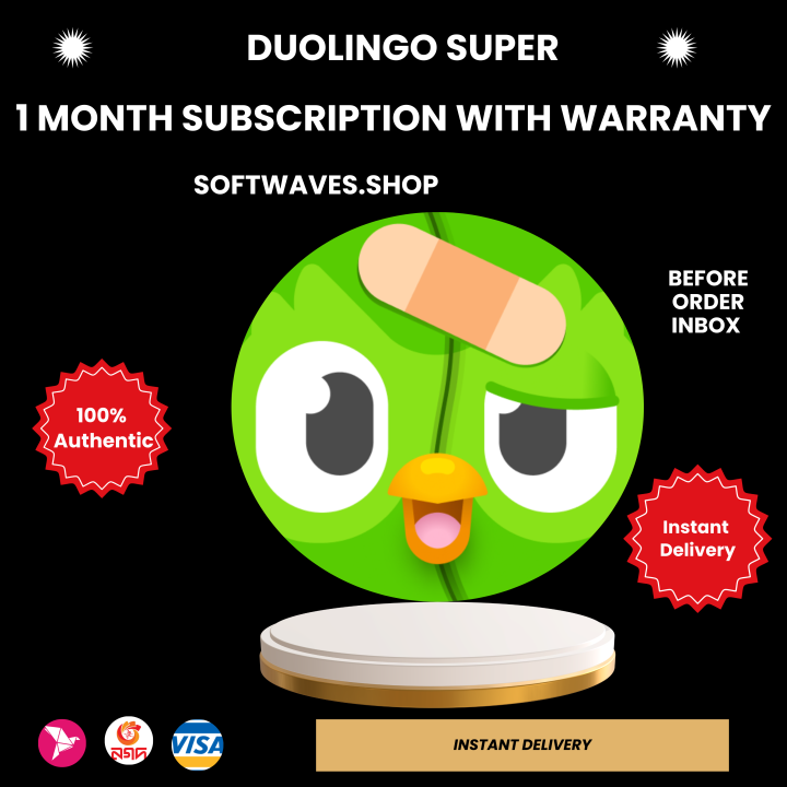 Duolingo Super, Plus, Premium subscription 100% original your mail activate