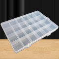 Transparent Plastic Storage Box Case 24 Grid For Jewelry Parts & Electronic Parts Storage Components Storage Parts Box.