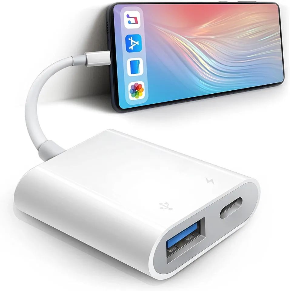 OTG Adapter Lightning To USB Fast Charge Cable For iPhone 14