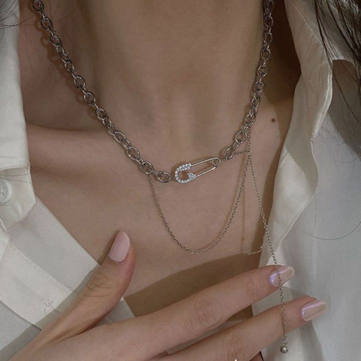 TIMIA%20Fashion%20Niche%20Dainty%20Safety%20Pin%20Gothic%20Party%20Jewelry%20Women%20Clavicle%20Chain%20Sweater%20Necklace%20Korean%20Style%20Pendant%20Necklace%20-%20Image%206