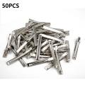 50 Pcs Metal Single Prong Alligator Women Hair Clips Barrette DIY 32mm-75mm. 