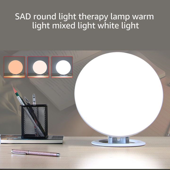 GC%20Therapy%20Lamp%20Round%20Sad%20Night%20Light%20UV%20Free%20Daylight%205%20Levels%20Brightness%20Adjustable%204%20Timers%20And%20Memory%20Function%20Light%20For%20Blue%20Mood%20-%20Image%203