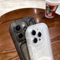 Iphone X XR XS XSMax 11 12 13 14 15 16 17 Series Luxury Shockproof Transparent Phone Case Thick Soft Silicone Bumper Clear Cover.