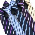New Classic Silk Men Tie Plaid Striped Neck Ties 8cm Navy Blue Ties for Men Formal Wear Business Suit Wedding Party Gravatas. 