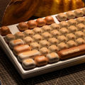 Bun Paradise Theme KeyCap 139Keys PBT Custom Cute Mushroom Keyboard Cap MOG Profile Round Gaming Key Cap for Mechanical Keyboard. 