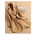 【2288】Double-Sided Velvet Coat Overcoat Mid-Length Coat Women's Solid Color Small Loose Double-Faced Woolen Goods Spring and Autumn Fashion. 