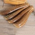 【Hey my home】Beauty Wooden Natural Sandalwood Wide Tooth Comb Comb Hair. 