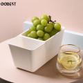 Multi functional Japanese double deck table top snack box nut skin storage box kitchen living room fruit drip box with nice material. 