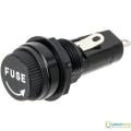 3Pcs- Panel Mount 6x30mm GLASS FUSE Holder Case 10A AC 220V 6x30mm Panel Mount Screw Cap Tube Glass Fuse Holder Socket Chassis 2 Pin Leads. 