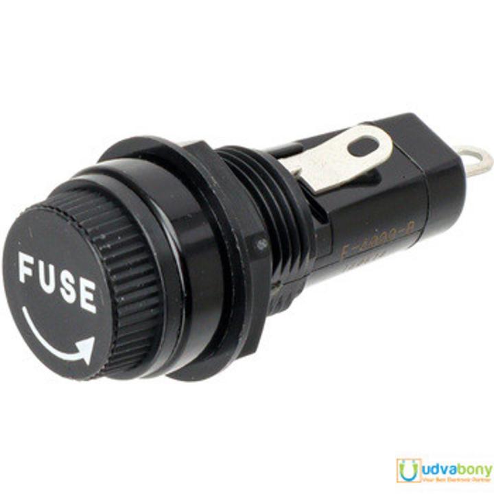3Pcs- Panel Mount 6x30mm GLASS FUSE Holder Case 10A AC 220V 6x30mm Panel Mount Screw Cap Tube Glass Fuse Holder Socket Chassis 2 Pin Leads