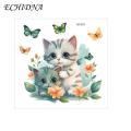 Pvc Toilet Decal Cartoon Cat Butterflies Toilet Sticker Waterproof Pvc Wall Art for Living Room Bedroom Bathroom Animal Flower Decoration Decal Cartoon Cat Toilet Sticker.