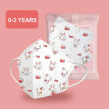 0-12 Year Children's Disposable Face Mask Protective Mascarillas Baby 4ply 3D Breathable Anti-dust Cartoon Masks Individual Pack. 