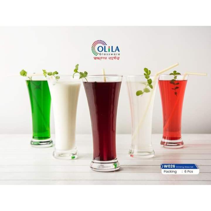 250 ml Clear Glass Juice & Lacchi Glass Set of 06 Pieces - Serve Your Beverages in Elegant Glassware