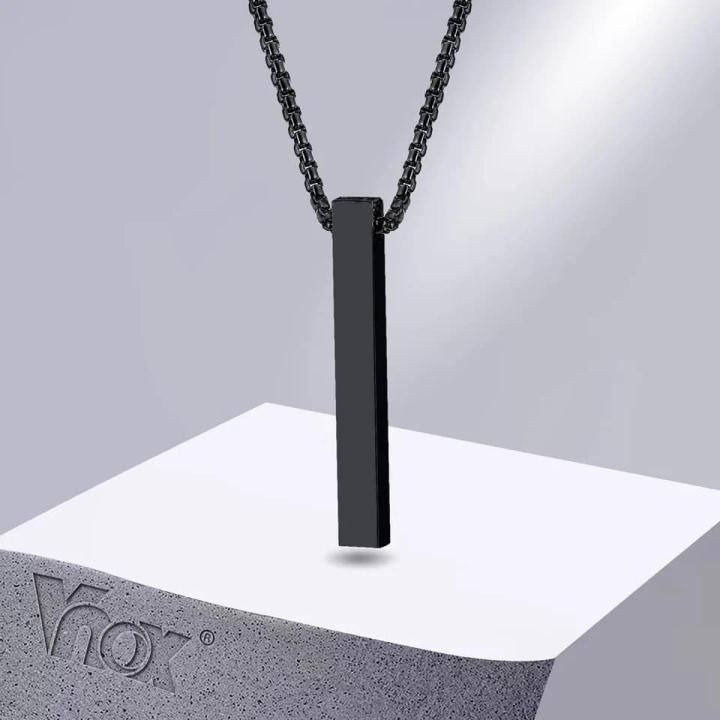 Refined Taste - Geometry Bar Necklace Stainless Steel Trendy Fashion Necklace For Men New Collections Necklace - Durabilty Assured