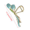 Tulip Flower Hair Clip Back Head Grab Clip For Woman Fashion Ponytail Fixed Hairpins Simple Oversize Shark Clip Hair Accessories Eatop. 