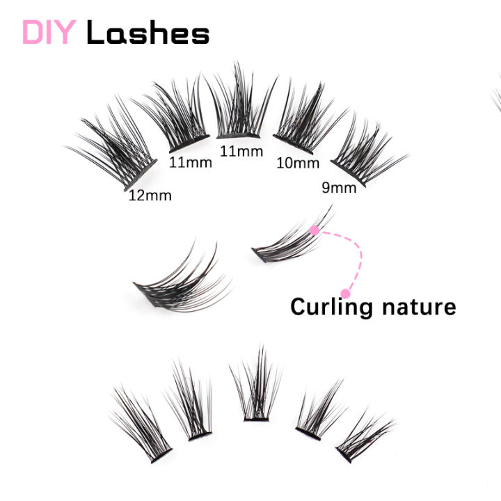 Cluster%20Lashes%203/6/10Rows%20Individual%20Lash%20Clusters%2010D+20D%20Natural%20False%20Eyelash%20C/D%20Curl%20DIY%20Clusters%20Lash%20Extensions%20Makeup%20-%20Image%205