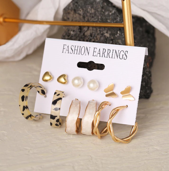 New%20Fashionable%20Trendy%206%20Pairs%20=%2012%20Pcs%20Golden%20Butterfly%20Stud%20Earrings%20for%20Girls%20Simple%20Stylish%20New%20Collection%202023%20-%20Pearl%20Dangle%20Drop%20Earrings%20for%20Girls%20Jewelry%20-%20Image%206